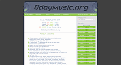 Desktop Screenshot of 0daymp3.net